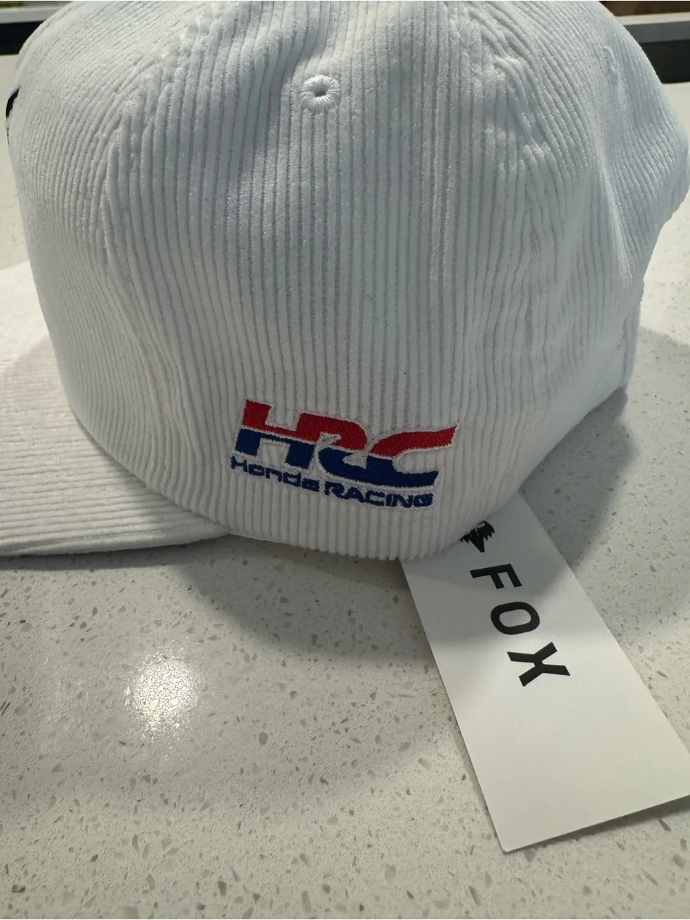 Fox Racing 2025 Honda Corduroy Adjustable Hat White NWT